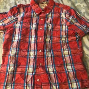 Plaid button down shirt